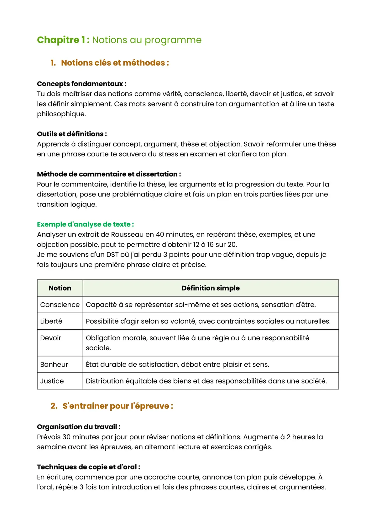 Example Fiche de Révision Bac STAV